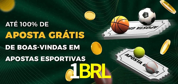 1BRL Ate 100% de Aposta Gratis